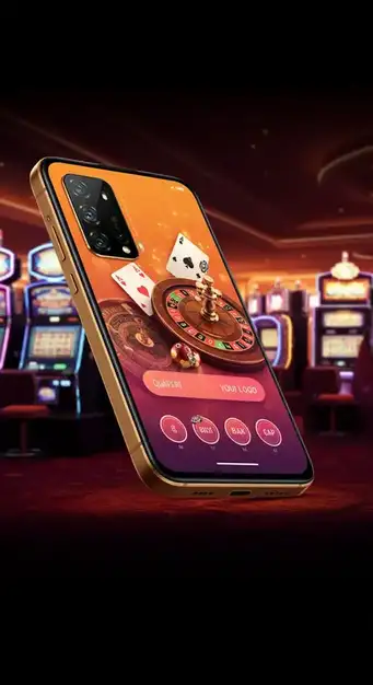 De Wbetz Casino mobiele app interface toont een selectie van populaire slots op een smartphone scherm, klaar om te spelen, met een duidelijke weergave van de gebruiksvriendelijke navigatie.